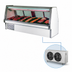 Thumbnail image #3 for Howard-McCray 34E Series 52-1/2 Inch Wide Remote Full Service Red Meat Service Case with Straight Glass Front