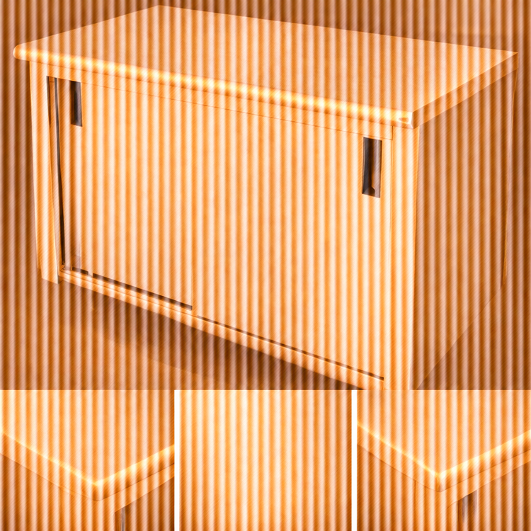 Product image #3 for Advance Tabco 144-Inch x 36-Inch Enclosed Work Table with Sliding Door Cabinet Base and 14-Gauge 304 Stainless Steel Top