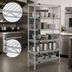 Thumbnail image #3 for EAGLEbrite 5-Tier Stationary Wire Shelving Starter Unit, 36 x 24 x 74 Inches, Zinc Finish