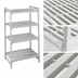 Thumbnail image #4 for Camshelving Premium 4-Shelf Vented Stationary Starter Unit, 21 x 36 x 72 Inches, Speckled Gray