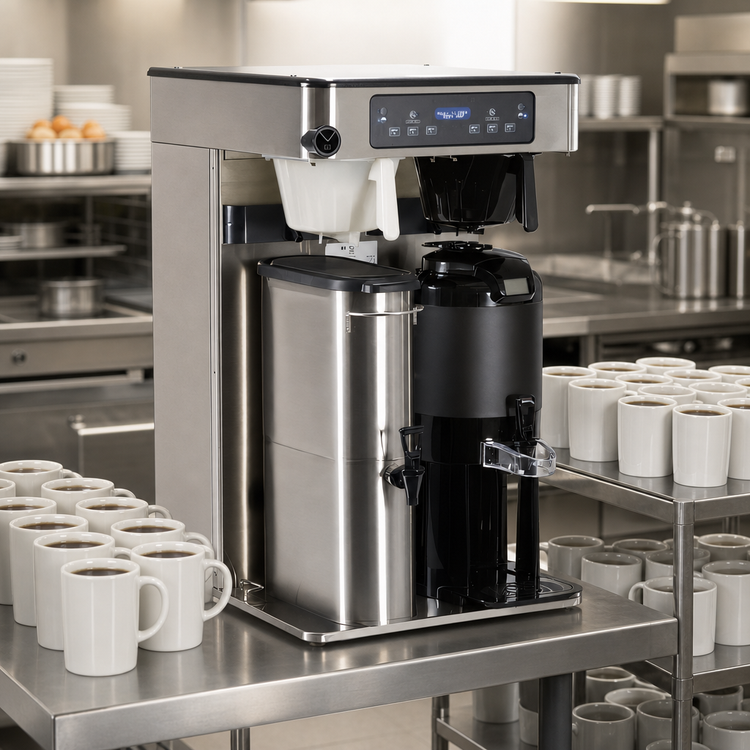Product image #3 for BUNN ITCB TWIN High Volume Dual Automatic Fill Tea/Coffee Brewer with Display Group