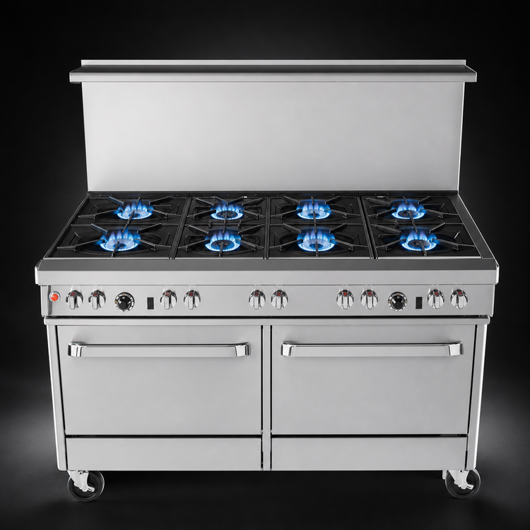 Product image #3 for Southbend Ultimate 60-Inch Gas Restaurant Range with 9 Open Burners, Standard Oven, and Cabinet Base