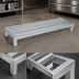 Thumbnail image #3 for John Boos Aluminum Square Bar 1-Tier Dunnage Rack, 48 x 24 x 12 Inches