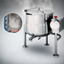 Thumbnail image #3 for Cleveland Range KDL25T 25-Gallon Direct Steam Tilting Kettle with Open Tri-Leg Base