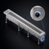 Thumbnail image #3 for Dinex DXIESSB18 18 ft. Slat Belt Motorized Tray Make-Up Conveyor