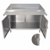 Thumbnail image #3 for BK Resources Stainless Steel Cashier-Serve Counter Urn Stand with Hinged Doors and Lock, 48 x 30 Inches
