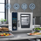 Thumbnail image #3 for RATIONAL iCombi Pro® ICP XS E 208/240V 1 PH (LM100AE) Electric Countertop Combi Oven, Programmable Touchscreen, 4 Half-Size Pan Capacity