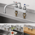 Thumbnail image #3 for T&S Brass B-1113-XS 4-Inch Deck Mount Workboard Faucet with 12-Inch Swing Nozzle