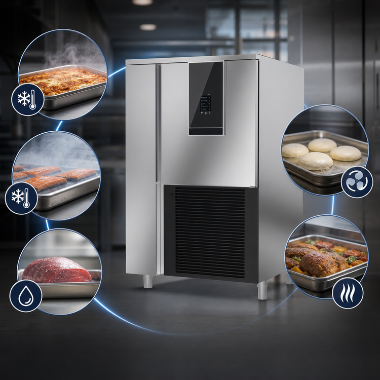 Product image #3 for Victory Refrigeration HI5-12-200U Multi-Function Reach-In Blast Chiller/Freezer Cabinet, 12-Pan, 200 lb, Self-Contained