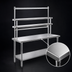 Thumbnail image #3 for Spec-Master SE Series 60 Inch x 30 Inch Stainless Steel Work Table With Adjustable Undershelf and Flex-Master Overshelf Kit