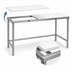Thumbnail image #3 for Eagle Group 120-Inch W x 24-Inch D Poly Top Cutting Table with Stainless Steel Tubular Base
