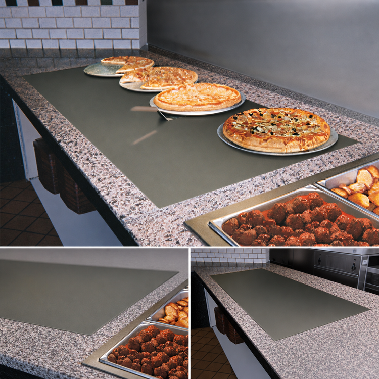Product image #3 for Hatco Glo-Ray Built-In Flush Top Heated Warming Shelf, 54-3/4" x 20-1/4" Hardcoat Aluminum Surface