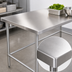 Thumbnail image #3 for 72-Inch x 30-Inch 18 Gauge Stainless Steel Flat Top Work Table with Open Base