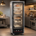 Thumbnail image #3 for hotLOGIX HL4-14 3/4 Height Humidified Holding Cabinet / Heater Proofer with Glass Door and Casters