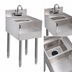 Thumbnail image #3 for Advance Tabco Special Value Series 12-Inch Stainless Steel Underbar Blender Station with Dump Sink