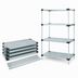 Thumbnail image #3 for Quantum 42 Inch x 24 Inch x 63 Inch Solid Shelving Starter Kit with 4 Shelves and 4 Posts