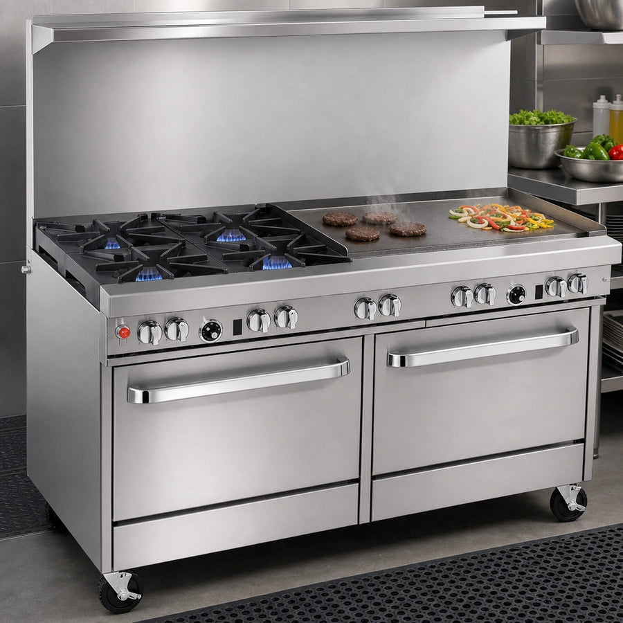 4-Burner Top with 36-Inch Griddle