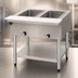Thumbnail image #3 for Eagle Group SHT2-LP 33-Inch Liquid Propane Hot Food Table with 2 Dry Wells and Undershelf