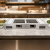Thumbnail image #4 for TableCraft Double Induction Countertop Action Station Kit, 2-Burner, 120V, Random Swirl Finish