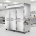 Thumbnail image #2 for Continental Refrigerator 3FNSAHD Three-Section Reach-In Freezer with Half-Height Solid Doors