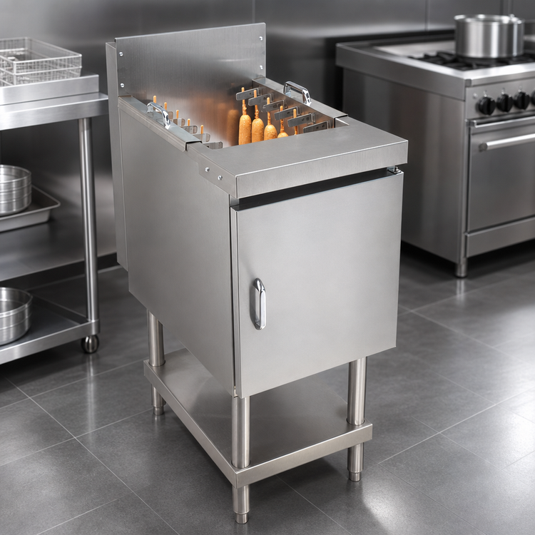 Product image #3 for Comstock-Castle Floor Model Gas Corn Dog Fryer, 16-Inch Wide, 80,000 BTU
