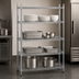 Thumbnail image #3 for Advance Tabco Special Value Series 60-Inch Wide 4-Shelf Wire Shelving Unit with Chrome Finish