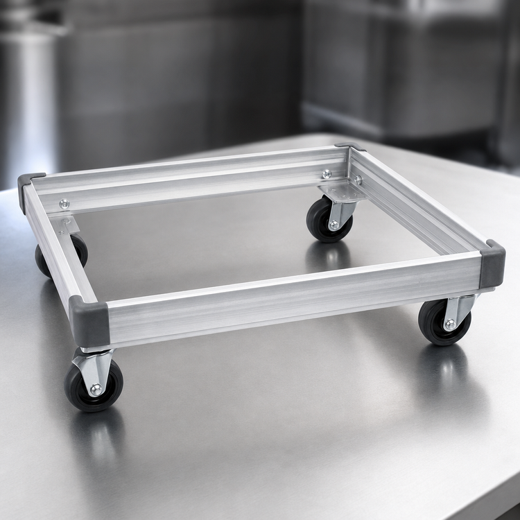 Product image #3 for Metro 30"W x 24"D Aluminum Truck Dolly Frame with Corner Bumpers