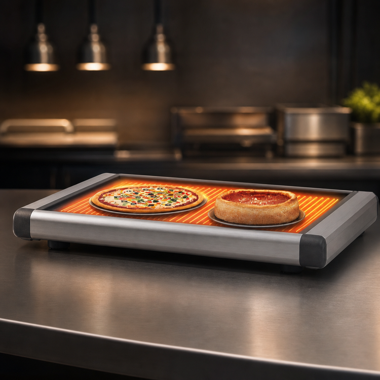 Product image #3 for Hatco Glo-Ray Designer Portable Heated Shelf, Free-Standing, 54.25-Inch, 3-Pan Capacity
