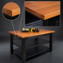Thumbnail image #3 for Rouge et Noir Le Classique 60-Inch x 30-Inch Island Work Table with 2 Shelves