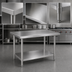 Thumbnail image #3 for Mixrite 48-Inch x 30-Inch Stainless Steel Work Table with Adjustable Undershelf