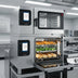 Thumbnail image #2 for Convotherm Maxx Pro K12 C4 easyTouch 6.10 Double Stacked Gas Combi Oven School Package with Disappearing Doors