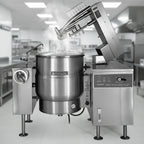 Thumbnail image #2 for Crown ELTM-60 60 Gallon Electric Tilting Mixer Kettle with 2/3 Steam Jacket