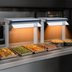 Thumbnail image #3 for Hatco Glo-Ray Designer Dual Infrared Strip Heater, 57-1/2 Inch Wide, High Wattage, 3 Inch Spacer, 14 Inch Designer Stands