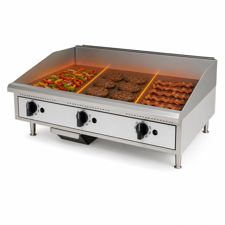 Product image #3 for Toastmaster TMGT36 36-Inch Countertop Thermostatic Natural Gas Griddle