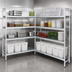 Thumbnail image #3 for Fermostock 5-Tier Corner Expansion Shelving Kit with Removable Polymer Inserts, 83-Inch H x 59-Inch W x 14-Inch D