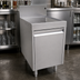 Thumbnail image #3 for Glastender Underbar Drainboard Cabinet Base with Hinged Door, 18-Inch W x 24-Inch D, Stainless Steel