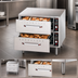Thumbnail image #3 for Hatco HDW-2 Freestanding Two-Drawer Standard Width Stainless Steel Drawer Warmer