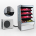 Thumbnail image #3 for Howard-McCray Ovation Series 75-Inch Remote Meat Open Merchandiser with 3 LED Lighted Shelves, Stainless Steel