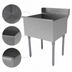 Thumbnail image #3 for Advance Tabco Square Corner 1-Compartment Scullery Sink, 24