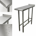 Thumbnail image #3 for Advance Tabco TFMS-153 15 x 36 Inch 16-Gauge 304 Stainless Steel Equipment Filler Table, Open Base