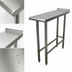 Thumbnail image #3 for Advance Tabco TFMS-153 15 x 36 Inch 16-Gauge 304 Stainless Steel Equipment Filler Table, Open Base