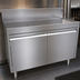 Thumbnail image #3 for Glastender DBCA-42 Underbar Drainboard Cabinet Base with Hinged Doors, 42 Inch Wide x 19 Inch Deep