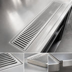 Thumbnail image #3 for John Boos URN6-36-W 36-Inch Surface-Mount Weld-In Stainless Steel Urn Trough with Removable Grate