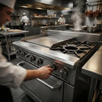 Thumbnail image #2 for Jade Range (Middleby) Titan JTRH-24G-1HT-36 36-Inch Natural Gas Range with 24-Inch Griddle, 12-Inch Hot Top and Standard Oven