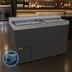 Thumbnail image #3 for Glastender MF48-B 48-Inch Underbar Glass Froster with Black Vinyl Exterior and Top Sliding Doors