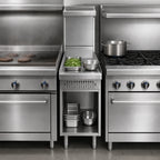 Thumbnail image #3 for Imperial (Middleby) Spec Series IHR-18SP Heavy-Duty Gas Spreader Cabinet, 18-Inch Wide, Open Base with Bottom Shelf, Stainless Steel