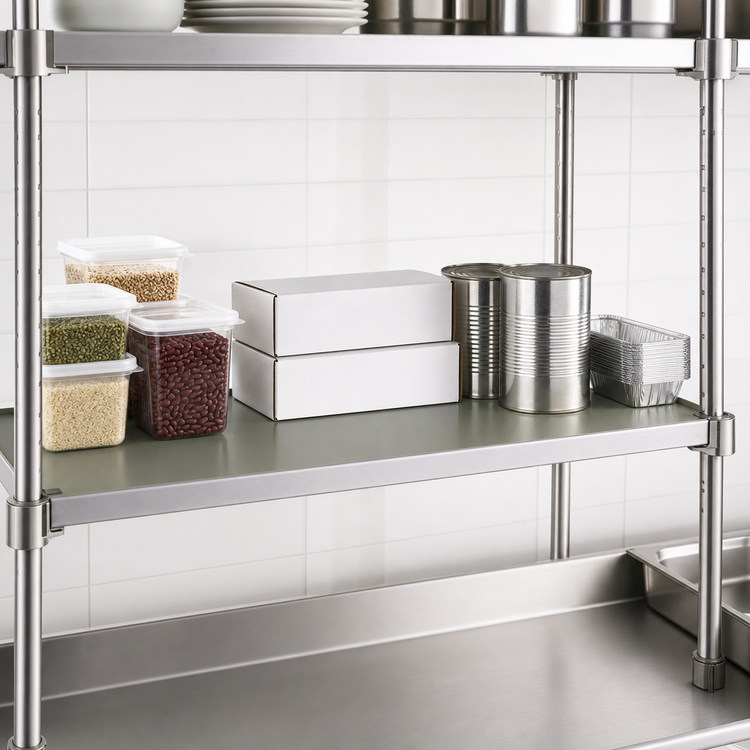 Product image #3 for Eagle Group Valu-Gard Solid Shelf, 30"W x 14"D, Green Epoxy-Coated Galvanized Steel