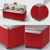 Thumbnail image #3 for Dinex Reflections Mobile Solid Top Serving Counter with Stainless Steel Top, Enclosed Base, 74 x 30 x 36 Inches