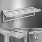 Thumbnail image #3 for Channel Manufacturing TWS1848 All-Welded Tubular Aluminum Wall Shelf, 48"W x 18"D