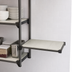 Thumbnail image #3 for Cambro Camshelving Elevation Wall-Mounted Add-On Solid Shelf Kit, 18 x 30 Inches, Brushed Graphite